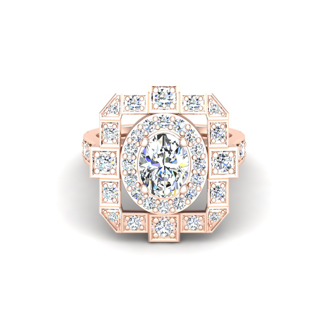 Everlee Halo Engagement Ring